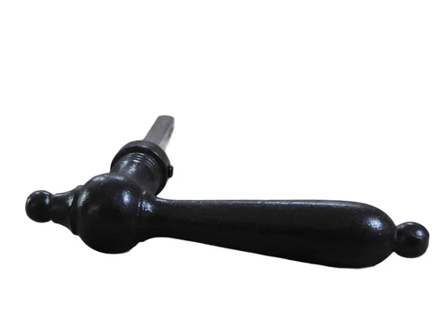 1 Door handle, door handle, large, iron colour brown.