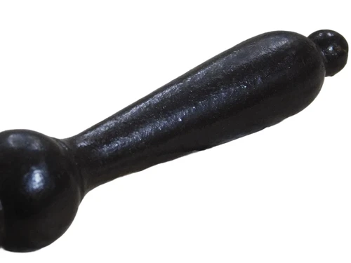1 Door handle, door handle, large, iron colour brown.