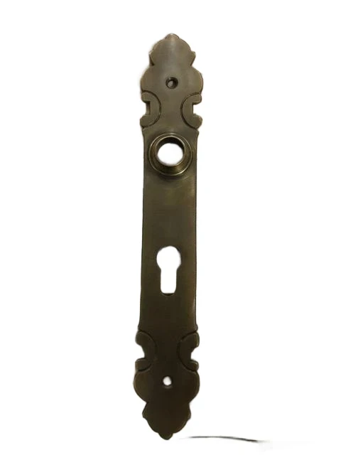 1 Doorplate-cots in patinated brass, for front doors, PZ 92