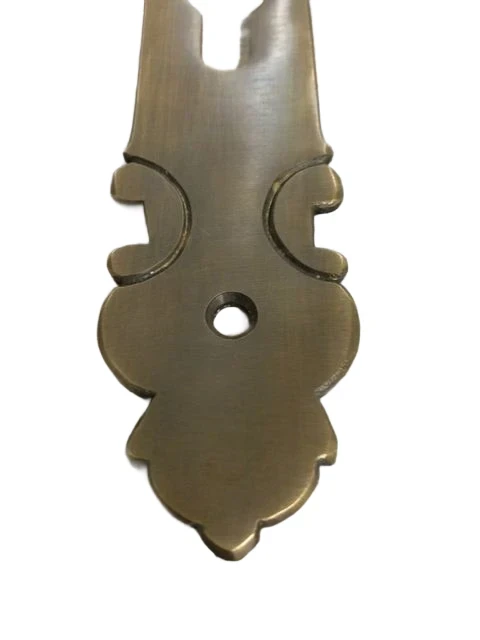 1 Doorplate-cots in patinated brass, for front doors, PZ 92