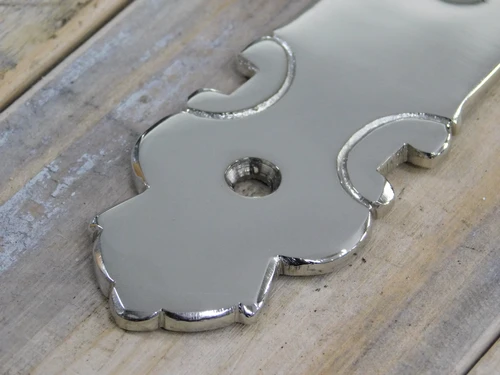 1 Long door plate cotten nickel for room doors BB 72