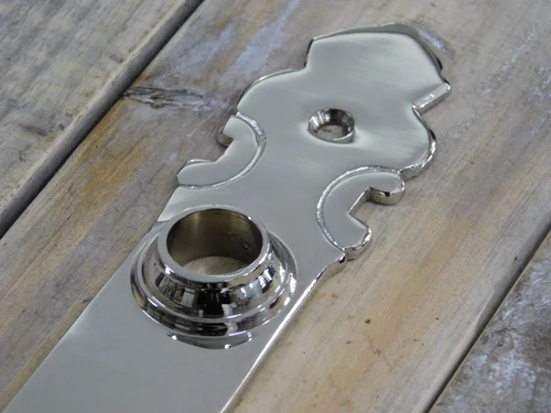 1 Long door plate cotten nickel for room doors BB 72
