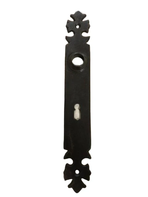 1 Long door plate iron brown ''Kruz'' - for room door, 72 mm.
