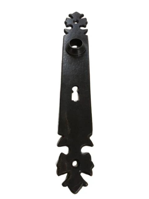 1 Long door plate iron brown ''Kruz'' - for room door, 72 mm.