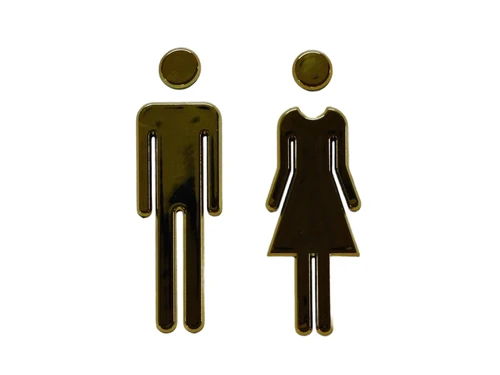 Toilet door signs - Man and Woman - WC Signs