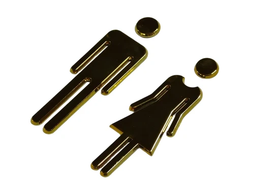 Toilet door signs - Man and Woman - WC Signs