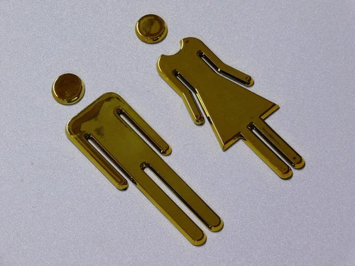 Toilet door signs - Man and Woman - WC Signs