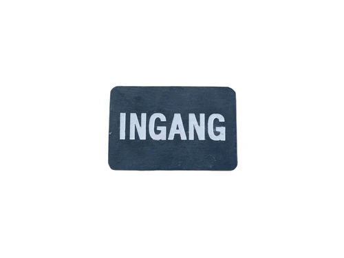 Bordje ''ingang'' - van leisteen