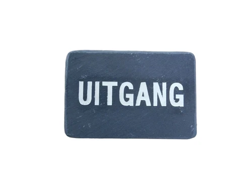 Bordje ''uitgang'' - van leisteen