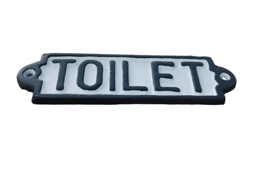 Bordje emaille ''Toilet'' voor de deur