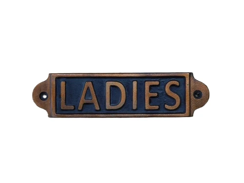 Ladies - Türschild - Gusseisen