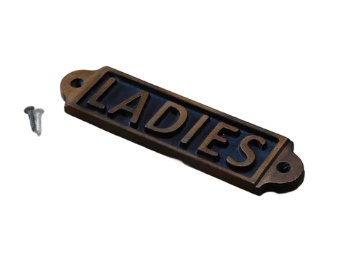 Ladies - Türschild - Gusseisen