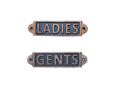 Ladies and Gents - door signs - set of 2