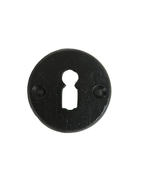 1 door rosette, iron, round, room door lock suitable