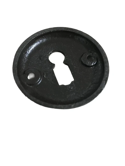 1 door rosette, iron, round, room door lock suitable