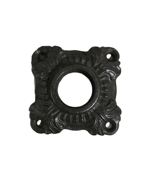 1 Rosette, antique iron brown, latch rosette, beautiful!