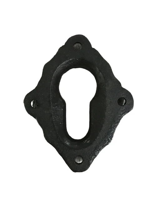 Rosette - lock rose for cylinder lock - black