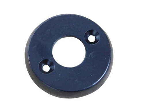 Rosette - black - iron - for handle or knob