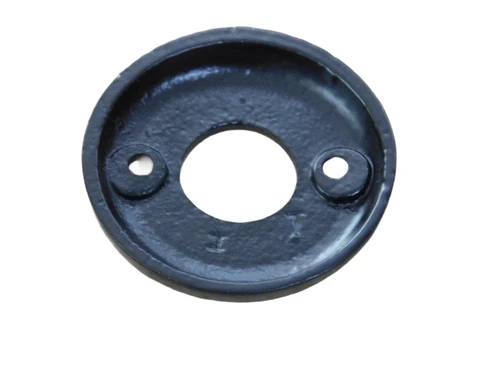 Rosette - black - iron - for handle or knob