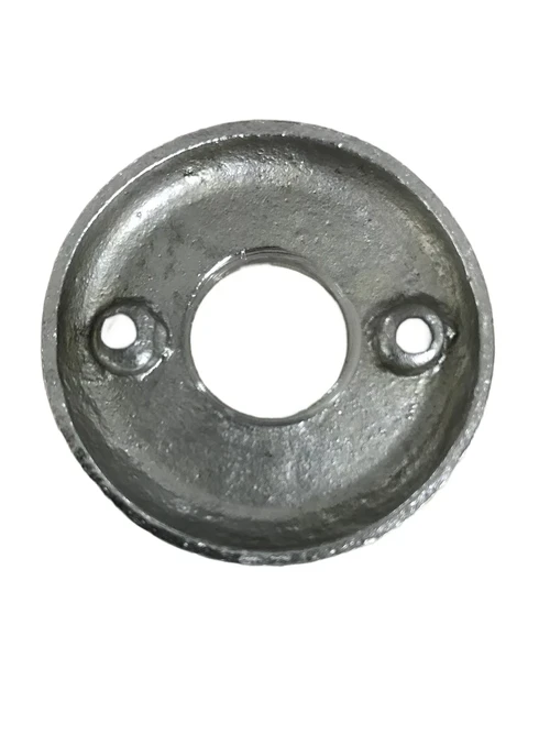 Latch rose - polished brass - round