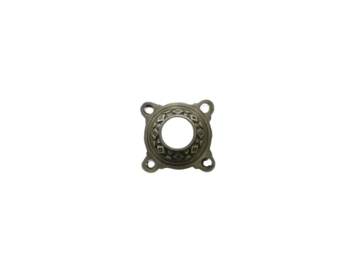 Rosette - patinated brass - rosette for door handle or door knob