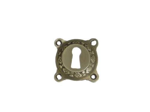 Rosette - patinated brass - for room doors BB