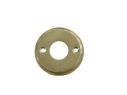 Rosette - polished brass - for door handle or door knob