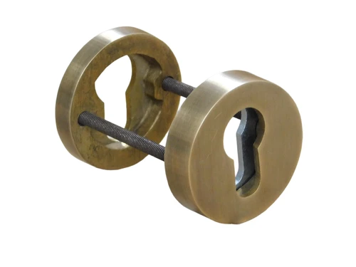 Slot voor de veiligheid met wapenschild, gepatineerd messing