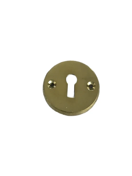 Lock rose BB - for room doors - bright brass