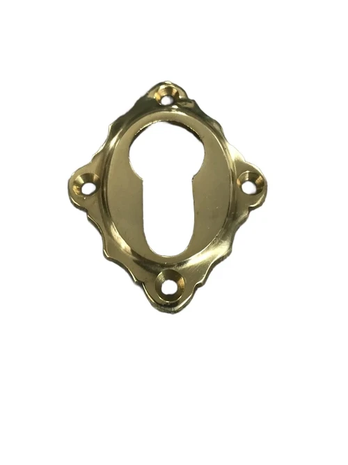 Lock rose PZ - front door rose - polished brass