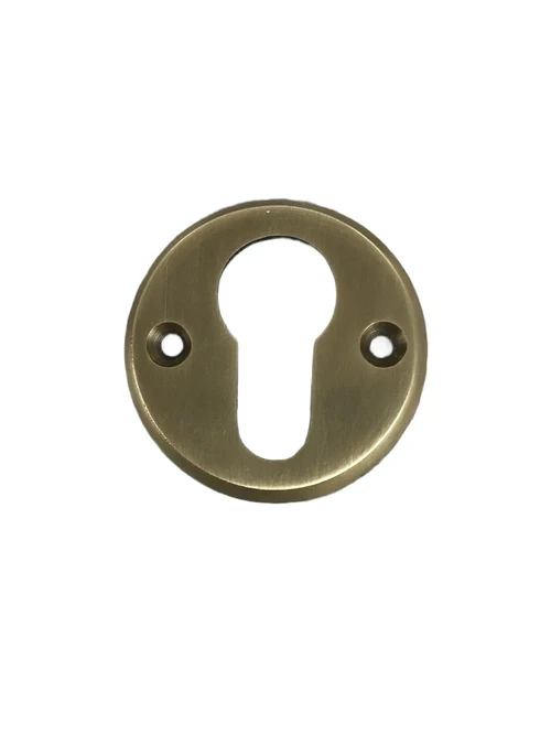 Quarter turn round - PZ - brass patinated