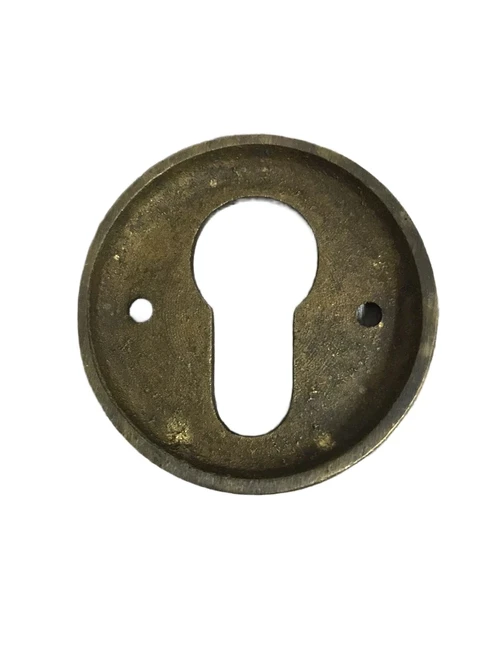 Quarter turn round - PZ - brass patinated