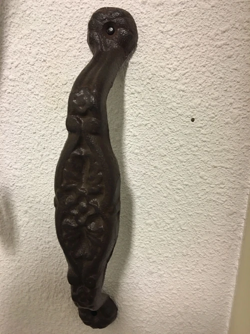Deur handvat - handvat van gietijzer, bromelia