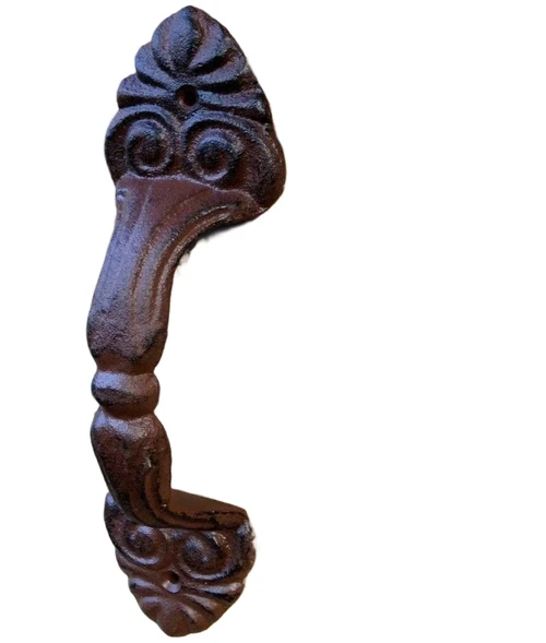 Door handle made of cast iron, Breed oil, attractive handle.