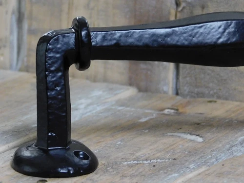 Door handle - Black - 24cm - Iron