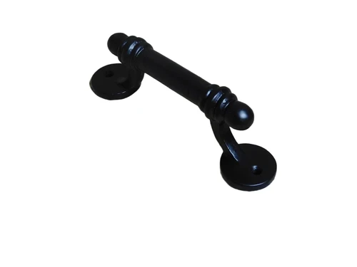 Handle/lever, antique iron grip for doors, cabinet doors and drawers - black