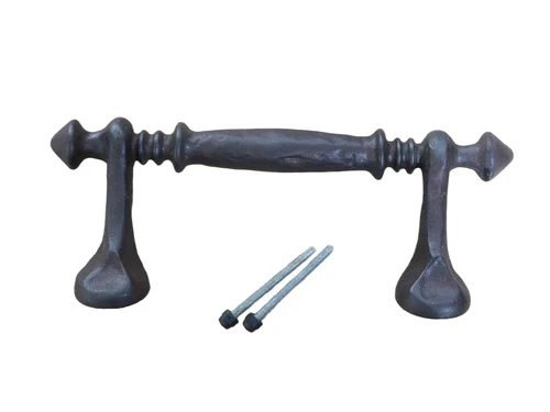 Handle, door handle for antique front door, door handle made of heavy iron, very solid!!!