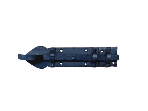 Robust sliding lock - antique iron - latch