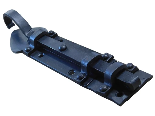 Robust sliding lock - antique iron - latch