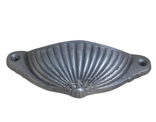 Wrought iron door handle, beautiful and sturdy handle for a door or for example a drawer 