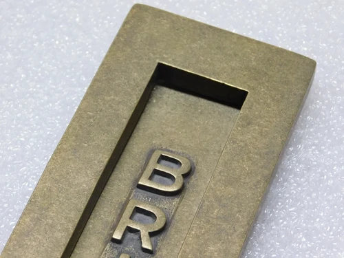 Letterbox LETTERS - Vertical - Antique Brass