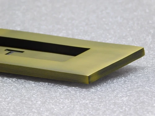 Letterbox flap POST - Brass