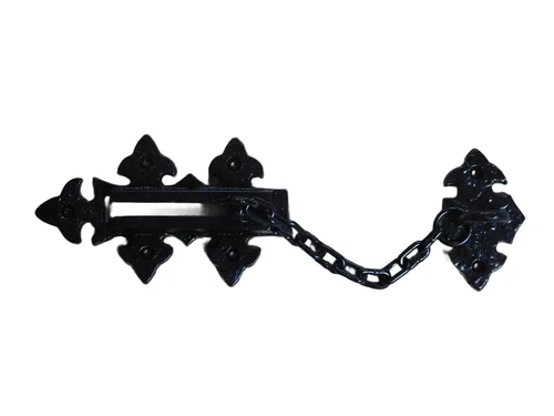 Deurketting-veiligheid ketting, anti-inbraak van smeedijzer - zwart.