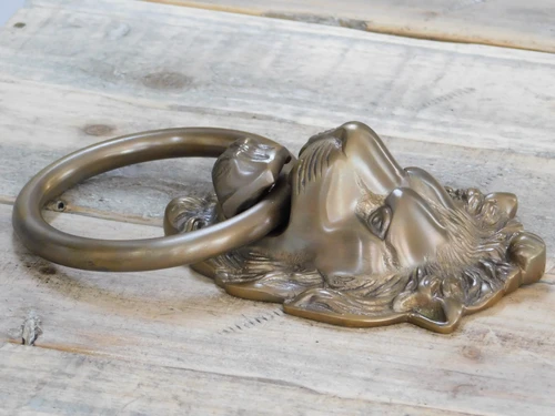 High quality door knocker Lion - brass knockers for doors antique door knocker
