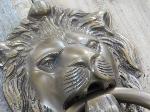 High quality door knocker Lion - brass knockers for doors antique door knocker