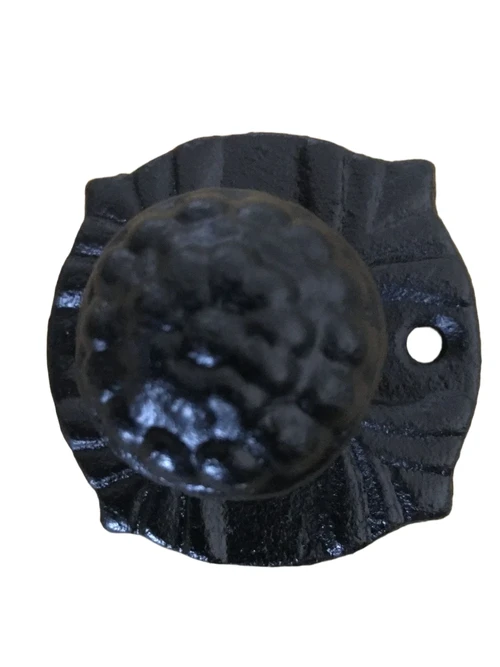 1 door knob - Bommel Cast iron-black