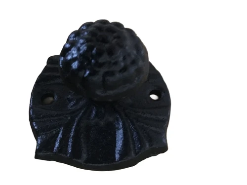 1 door knob - Bommel Cast iron-black