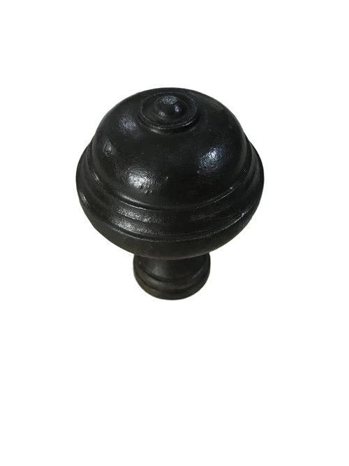 Door knob Bello - antique iron - fixed knob