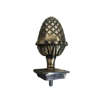 Prachtige deurknop - messing-brass, zware uitvoering