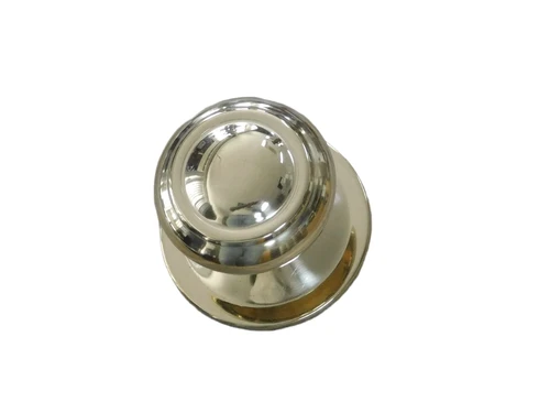 Vaste ronde knop - messing